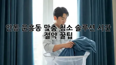안동 운흥동 맞춤 청소 솔루션✨ 시간 절약 꿀팁🍯